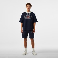 Hoss x Gant Kolej Baskılı Erkek Lacivert Şort