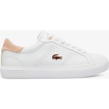 Lacoste Powercourt 2.0 Kadın Beyaz Sneaker