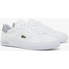 Lacoste Powercourt 2.0 Leather Erkek Beyaz Sneaker