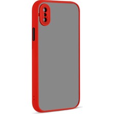 Royal Case iPhone x Kılıf Arkası Buğulu Kenarları Renkli Sert Premium Silikon Kapak Rcv/hux