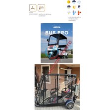 Meka Bus Pro 2000 W - Üç Tekerli Motor Brandası Şeffaf