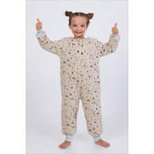 Kız Erkek Çocuk Kalın Elyaf Dolgulu Premium Kalite 2.5 Tog Desenli Uyku Tulumu