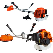 58CC 11000 Rpm Yan Tipi Benzinli Ot Çalı Çim Biçme Tırpanı (Turuncu) EEA446
