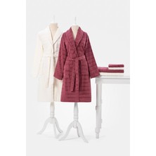 Özdilek Land Aile Bornoz Seti - K.Pembe - Krem