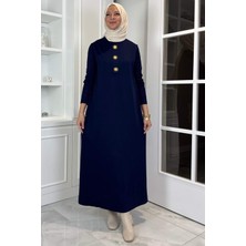 Güneş Triko Elbise Lacivert