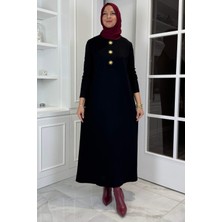 Güneş Triko Elbise Siyah