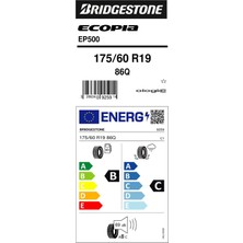 175/60R19 86Q Ecopıa EP500 * Bmwi3 Oto Yaz Lastiği (Üretim YILI:2022) Ambalajlı Gönderim