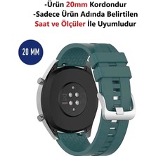 Huawei Watch Gt2 Gt3 42MM Uyumlu 20MM Silikon Yumuşak Doku Desenli Kordon