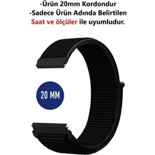 Xiaomi Amazfit Gts 2 Mini 40MM Uyumlu 20MM Örgü Loop Hasır Dokuma Kordon