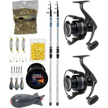 Yek Outdoor Profesyonel Sazan Olta Seti Kendo Sea Power Surf 4.20M 100-250GR Olta Kamışı&dam Quick Darkside 4 6000S Fd 3+1bb Olta Makinesi