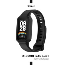 Xiaomi Redmi Smart Band 3 Uyumlu Kasalı Silikon Kordon Yüksek Kalite