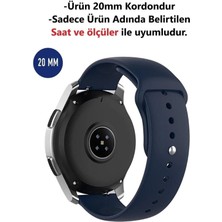 Xiaomi Amazfit Gts 2 Mini 40MM Uyumlu 20MM Silikon Yumuşak Doku Kordon Kayış