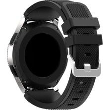 Huawei Watch Buds Uyumlu Çizgi Desenli Silikon Kordon Kayış (22MM)