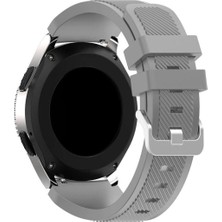 Huawei Watch Buds Uyumlu Çizgi Desenli Silikon Kordon Kayış (22MM)
