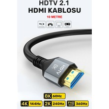 Conocer Ultra Yüksek Hızlı 8k HDMI 2.1 Kablo 10 Metre HDMI Bağlantı ile Yüksek Performans