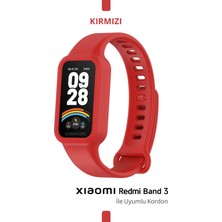 Xiaomi Redmi Smart Band 3 Uyumlu Kasalı Silikon Kordon Yüksek Kalite