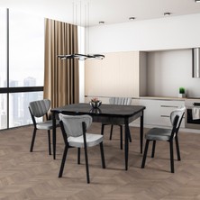 Frankfurt 4 Sandalyeli Mutfak Masa Takımı