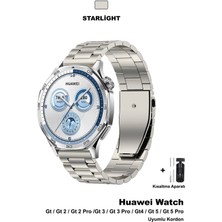 Huawei Watch Gt4 Gt5 46MM Uyumlu Bakla Metal Kordon Kayış (22MM)