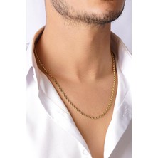 Fiyonk Kuyumculuk 14 Ayar Altın Kare Doch Erkek Zincir Kolye