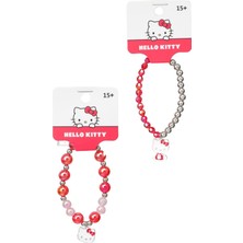 Sanrio Lisanslı Hello Kitty Boncuklu Saç Tokası