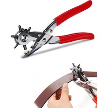 El Tipi Deri Delik Açma Pensesi Döner Başlıklı Kemer Delik Delici Alet Kemer Çanta ve Deri Delici