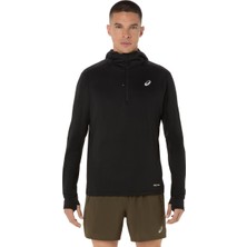 Asics Road Winter Ls Hoodie Erkek Siyah Beyaz Sweatshirt 2011D359-001