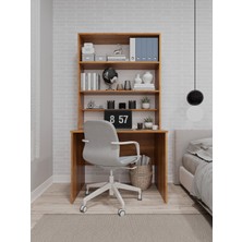 Asra Trend %100 Mdflam Raflı Çalışma Masası Bilgisayar Ofis Ders Masası Çm-03