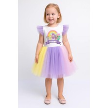 Labubu Elbise 3-10 Yaş Kız Çocuk Kostüm Parti ve Doğum Günü Elbisesi