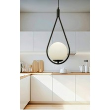 Nazar Tekli Siyah Beyaz Camlı Sarkıt, Salon, Oturmaodası, Mutfak, Çocukodası