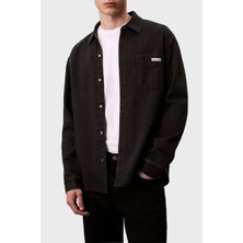 Calvin Klein Pamuklu Regular Fit Klasik Yaka Tek Cepli Kot Gömlek LV04RD765G57L Erkek Kot Gömlek LV04RD765G 57L