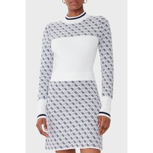 Guess Mock 4g Logolu Slim Fit Yarım Balıkçı Yaka Kazak W5BR24Z3JD2 Bayan Kazak W5BR24 Z3JD2 F0YU