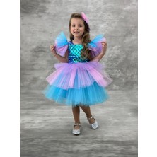 Çocuk Kostüm Deniz Kızı Kostümü“4-8 Yaş Çocuk Deniz Kızı Kostümü Kız Çocuk Parti Doğum Günü Elbisesi”