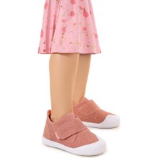 Kiko Kids Rosie Cırtlı Kız Bebek Günlük Ayakkabı Pudra