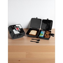 Beşiktaş Taraftar 4 Bölmeli Beşiktaş Armalı Beslenme Kutusu