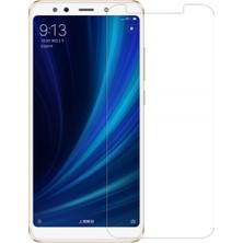 Xiaomi Mi A2 Uyumlu Şeffaf Temperli Cam Ekran Koruyucu