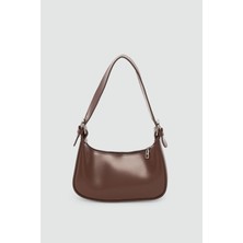 Muse Oval Baget Çanta Taba