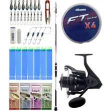 Yek Outdoor Tekne Olta Seti Shimano Kamış Vengeance Ax Boat Tele 1,80M 150G 3pc&okuma Wave Power WP-8000A1 Olta Makinesi