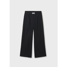 Mayoral Siyah Kız Çocuk Beli Lastikli Geniş Paça Pantolon 7577