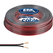 50 Metre Hoparlör Ses Elektrik Kablosu 2x0.75 Siyah