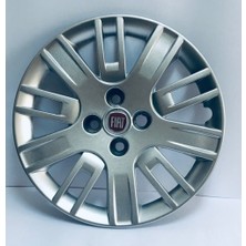 ✔ Fiat Doblo 15" Jant Kapağı Takım (4 Adet) Bordo Armalı F002K