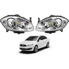 Fiat Lınea Ön Far Motorlu Takımı Sağ Sol 2 Adet Eser