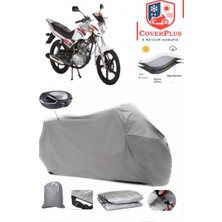 Salcano Tiger 100 Branda Gri Arka Çanta Uyumlu(Topcase) Motosiket Brandası Motor Örtüsü Çadır Su Geçirmez Motosiklet Kılıfı Motor Brandası,lastikli,taşıma Torbalı