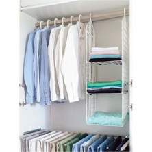 Beyaz Plastik Dolap Içi Düzenleyici Raf Organizer, Pratik ve Şık Depolama Çözümü