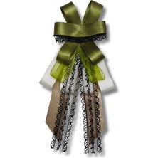 Season Love Satenyeşil Yaka Broş,yaka Çiçeği, Yaka Iğnesi