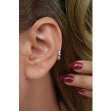 Sacce Scarves & Accessories Sacce Scarves&Accessories Mini Ince Halka Tragus Piercing Helix Kıkırdak Gümüş Renk