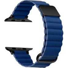 ​​​watch 38MM Uyumlu Krd-78 Pu Deri Kordon Strap Kayış Ecrz - Lacivert