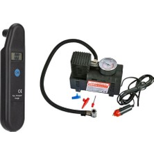 2’li Araç Lastik Bakım Seti – Kompresör + Basınç Ölçer