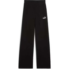 Kadın Geniş Paça Pantolon Ess Logo High-Waist Leggings Kadın Pantalon 682428-01