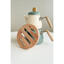 Kayın Ağacından Ahşap Nihale – 17 cm Çap, 1.8 cm Kalınlık