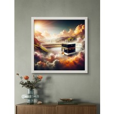 Kabe I Muazzama LED Tablo – 60X60 cm | Sıva Üstü Montajlı, Tak-Çalıştır Sistem, Arapuarlı